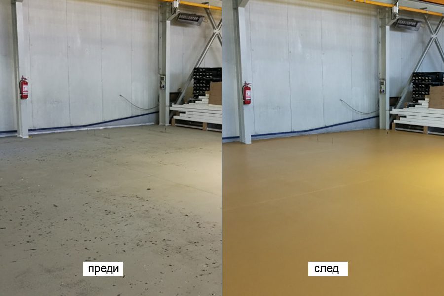Реновиране на индустриални подови покрития