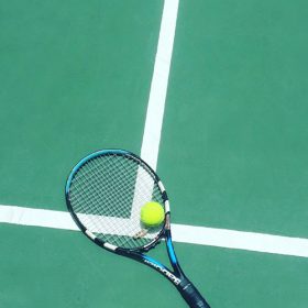 Видове акрилни настилки: acrylic-tennis